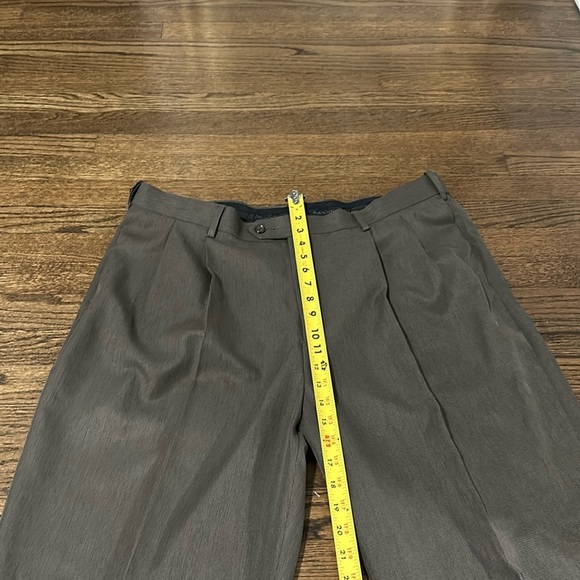 Savane Vintage Tailored 2 U Comfort Waist Men’s Trouser Work Pleated Pants 40/32 - Picture 4 of 16